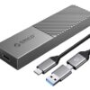 ORICO θήκη για M.2 NVME SSD M206C3-G2, 10Gbps, γκρι