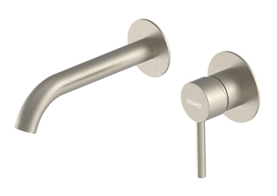 M61615-207 BRUNO μπαταρία νιπτήρα M61615-207, εντοιχισμού, αναμεικτική, ασημί