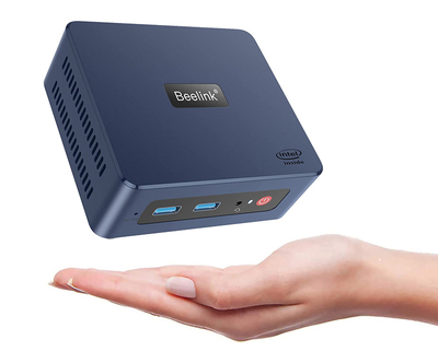 BEELINK mini PC Mini S, Intel CPU N5095, 8GB, 256GB SSD, Windows 11 Pro