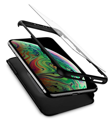 MOB-1385-1 POWERTECH Θήκη Body 360° με Tempered Glass για Xiaomi Mi 9, μπλε
