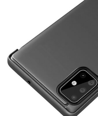 MOB-1515-2 POWERTECH θήκη Clear view MOB-1515, Huawei P Smart 2020, μαύρη