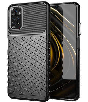 POWERTECH Θήκη Thunder MOB-1737 για Xiaomi Note 11 5G/M4 Pro 5G, μαύρη