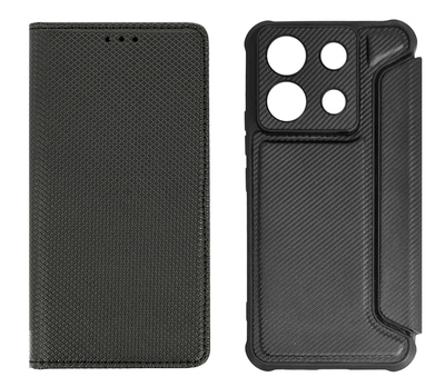 MOB-1979 POWERTECH θήκη Razor Carbon MOB-1979 για Xiaomi Redmi Note 13 Pro 5G, μαύρη