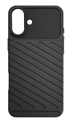 MOB-1996 POWERTECH θήκη Thunder MOB-1996 για iPhone 16 Plus, μαύρη