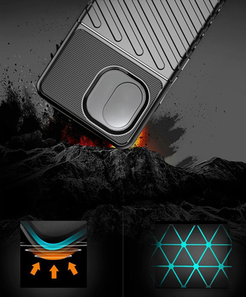 MOB-1998-1 POWERTECH θήκη Thunder MOB-1998 για iPhone 16 Pro Max, μαύρη