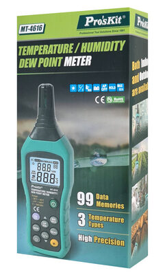 PROSKIT ψηφιακό θερμόμετρο & υγρασιόμετρο MT-4616, -20~60 °C, 0~100% RH