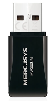 MERCUSYS ασύρματος USB αντάπτορας δικτύου MW300UM, 300Mbps, Ver. 3