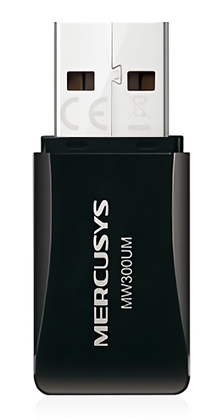 MERCUSYS ασύρματος USB αντάπτορας δικτύου MW300UM, 300Mbps, Ver. 3