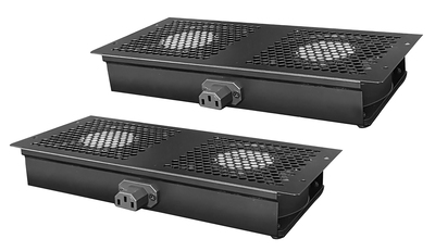 NETW-0009 POWERTECH cooling fan για rack NETW-0009, 4x fans, 2x 29.5x13x4cm
