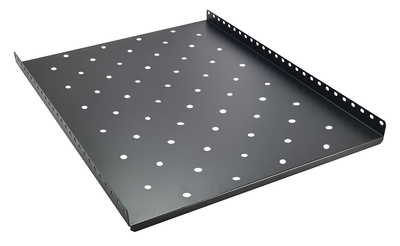POWERTECH σταθερό ράφι για rack 19" NETW-0019, βάθος 650mm, μαύρο, 2τμχ