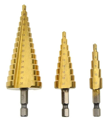 NZ16 Σετ κωνικά τρυπάνια NZ16 για μέταλλο & πλαστικό, 4-32mm, 3τμχ