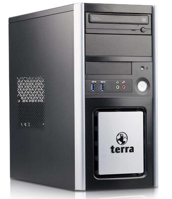 TERRA PC Tower, Refurbished Grade A Repainted, E5300, 2GB, 160GB HDD, DVD, FreeDOS