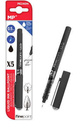 MP στυλό διαρκείας, καλλιγραφίας PE240N, 0.5mm, μαύρο