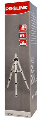 PROLINE τρίποδας για αλφάδι laser 15165, πτυσσόμενος 42-116cm, 5/8"