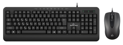 PT-1067 POWERTECH set ποντίκι & πληκτρολόγιο PT-1067, ενσύρματο, 1000DPI, μαύρο