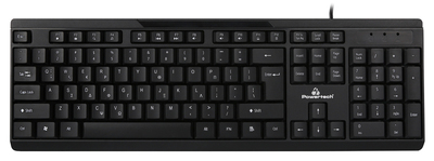 PT-1069 POWERTECH πληκτρολόγιο PT-1069, ενσύρματο, multimedia, EN/GR, μαύρο
