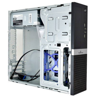 POWERTECH PC Case PT-1099 με 250W PSU, Micro-ATX, 356x102x338mm, μαύρο