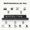 POWERTECH οθόνη LED PT-1108 8" 1024x768, IPS, HDMI/VGA/AV/BNC/USB, μαύρη