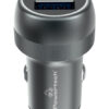 POWERTECH φορτιστής αυτοκινήτου PT-1148, USB & USB-C, 89W PD & QC, γκρι