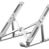 POWERTECH μεταλλική βάση laptop PT-1160, έως 18", foldable, ασημί
