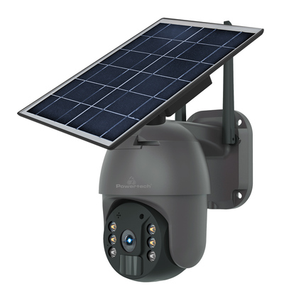 POWERTECH smart ηλιακή κάμερα PT-1175, 3MP, WiFi, SD, PTZ, IP65