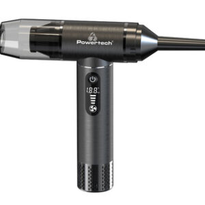 POWERTECH 2 σε 1 σκουπάκι χειρός & air duster PT-1317, 75W, 5000mAh, μαύρο
