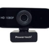 PT-1382-1 POWERTECH web camera PT-1382, 2MP, 1080p FHD, ρυθμιζόμενη εστίαση, 1.5m, μαύρη