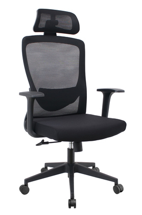 PT-1390-3 POWERTECH καρέκλα γραφείου PT-1390 με μπράτσα και ανάκλιση, ρυθμιζόμενο ύψος, μαύρη