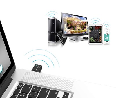 POWERTECH ασύρματος USB αντάπτορας δικτύου PT-1450, 1300Mbps dual band WiFi