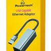POWERTECH αντάπτορας δικτύου PT-1454, USB, 1000Mbps Ethernet, γκρι