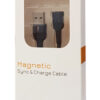 POWERTECH καλώδιο USB PT-757, μαγνητικό, 480Mbps, 1m, μαύρο