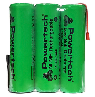 POWERTECH επαναφορτιζόμενη μπαταρία PT-793 2100mAh, AΑ HR6, 3τμχ