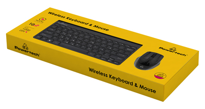 PT-940-1 POWERTECH set ποντίκι & πληκτρολόγιο PT-940, ασύρματο, 1200DPI, μαύρο