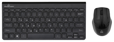 PT-940 POWERTECH set ποντίκι & πληκτρολόγιο PT-940, ασύρματο, 1200DPI, μαύρο