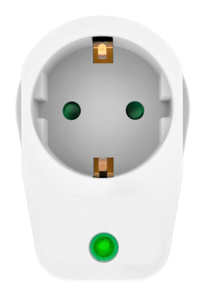 PT-996 POWERTECH αντάπτορας ρεύματος PT-996, 1 θέση schuko, 16A, 3680W, λευκός