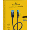 POWERTECH καλώδιο δικτύου PTR-0142 Cat 6a U/UTP, copper, slim, 1m, μαύρο