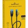 POWERTECH καλώδιο δικτύου PTR-0143 Cat 6a U/UTP, copper, slim, 2m, μαύρο