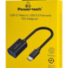 POWERTECH αντάπτορας USB-C σε USB 3.0 PTR-0146, 10 Gbps, γκρι