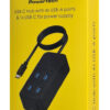 POWERTECH USB 3.2 hub PTR-0156 4x θυρών, 5Gbps, USB-C σύνδεση, 1m, μαύρο