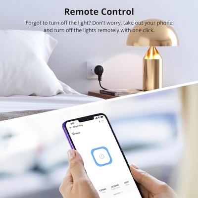 SONOFF smart αντάπτορας ρεύματος S60TPF, μονός, 4000W, WiFi, λευκός