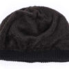 SHO-0004-1 Πλεκτός σκούφος beanie SHO-0004, unisex, μαύρος