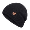 SHO-0004 Πλεκτός σκούφος beanie SHO-0004, unisex, μαύρος