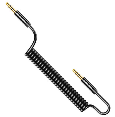 USAMS καλώδιο Jack 3.5mm SJ256, Hi-Fi stereo, 1.2m, μαύρο