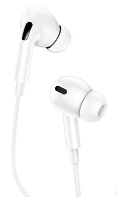 USAMS earphones με μικρόφωνο EP-41, 3.5mm σύνδεση, Φ10mm, 1.2m, λευκά