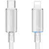 USAMS καλώδιο Lightning σε USB-C US-SJ659, 30W, 480Mbps, 1.2m, λευκό