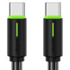 USAMS καλώδιο USB-C US-SJ734, 60W, 480Mbps, 1m, μαύρο