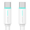SJ734USB02 USAMS καλώδιο USB-C US-SJ734, 60W, 480Mbps, 1m, λευκό