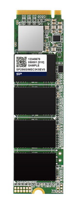 SP256GIMEC3K5EV0 SILICON POWER industrial SSD NVMe PCIe Gen3x4 M.2 2280 MEC3K0E, 256GB, 2.600/2.000MBps, 3D TLC, -20~75 °C