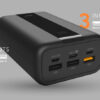 SILICON POWER power bank QX55, 30000mAh, 3x USB & USB-C, 22.5W, LCD