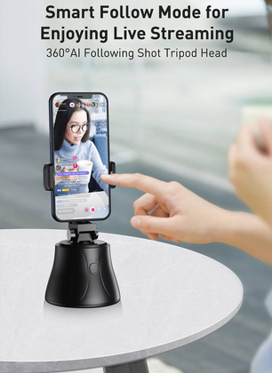 SUYT-B01-1 BASEUS smart βάση για smartphone με tracking, SUYT-B01, μαύρη